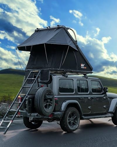 Naturnest Rooftop Tent Hard Shell, Nature Nest Roof Top Tent Hardshell Rooftop Tent for Jeep SUV Truck Van Tent, Pop Up Car Camping Tent, Hard Shell Rooftop Tent Overland Tent, Car Roof Tent