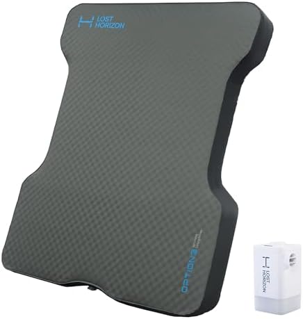LOSTHORIZON Truck Bed Camping Air Mattress with Foam, Self Inflating Sleeping Pad for Full Size 5.5-5.8FT with Air Pump, 4.5″ Thick