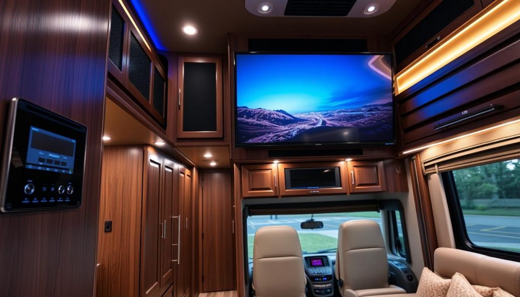 RV audio video installation