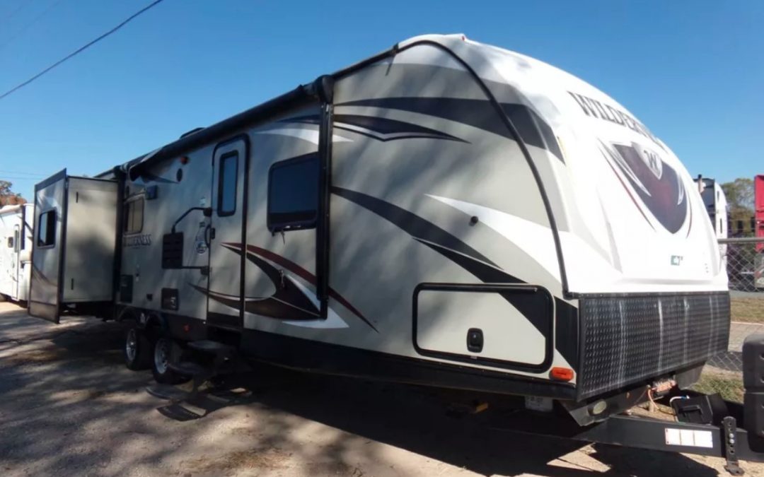 Explore the Freedom of Travel with a Spacious 35-Foot Camper Trailer.