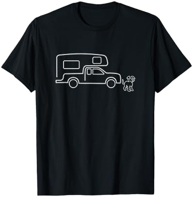 Dog Truck Camper RV T-shirt | Happy Camper Dog T-Shirt