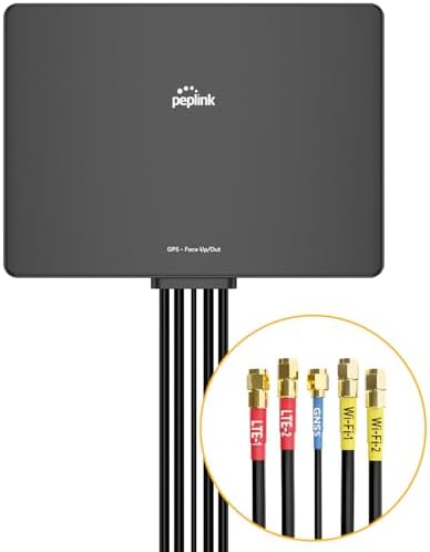 Peplink Slim 22G Antenna – Cellular & WiFi MIMO – Boost LTE Signal for RV, Mobile Office & Outdoor – Low Profile, High Gain, Easy Install, IP55 Weatherproof