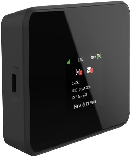 AT&T Wi-Fi Turbo Hotspot 2, 256 MB, Black – Prepaid Hotspot, dual band