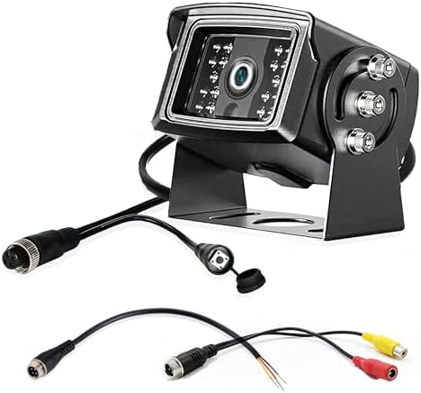 1080P HD Backup Camera for RV, PAL NTSC Reverse Camera with RCA&4 Pin M12 GX12 Connector for CVBS AHD Screen, Night Vision Waterproof Replacement Rear View Camera for RV Camper Truck Trailer Bus Van