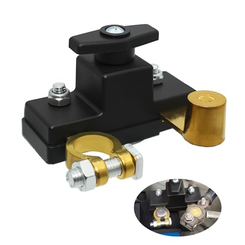 Battery Switch Disconnect, 12V, 24V, Battery Power Off Switch, for Marine Boat Rv Car Truck Camper Trailer, ATV, Battery Disconnect Isolator