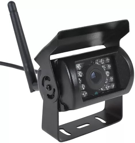 WiFi Wireless Backup Camera, Wireless Backup Camera for RV/Truck/Camper/Trailer, No Wiring/Drilling, HD Night Vision, Waterproof, Works with iPhone & Android (Easy Installation)