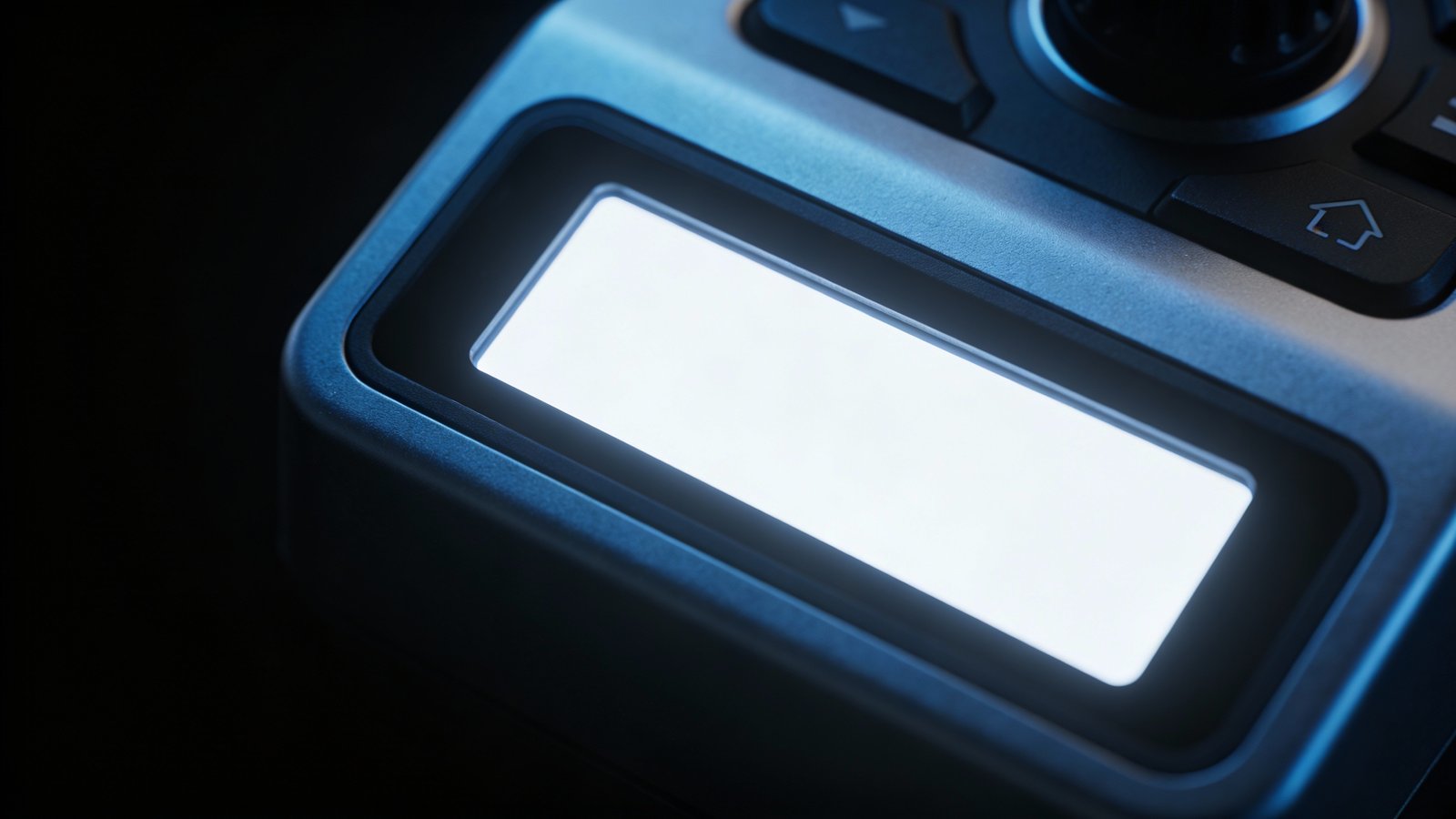 **Single electric brake controller with illuminated display in dark**