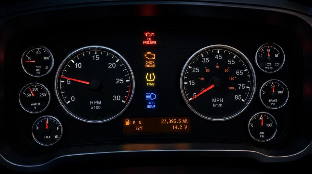 truck and rv safety and security warning signs