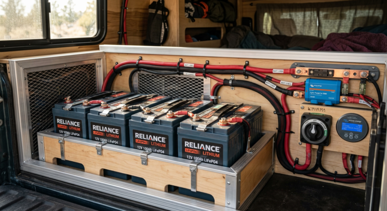 truck camper battery bank basics