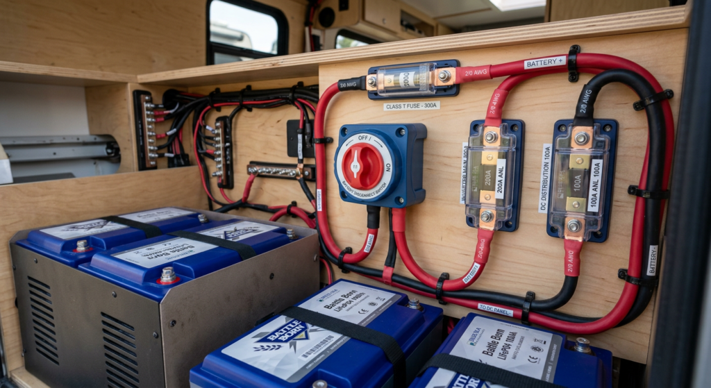 truck camper battery bank basics