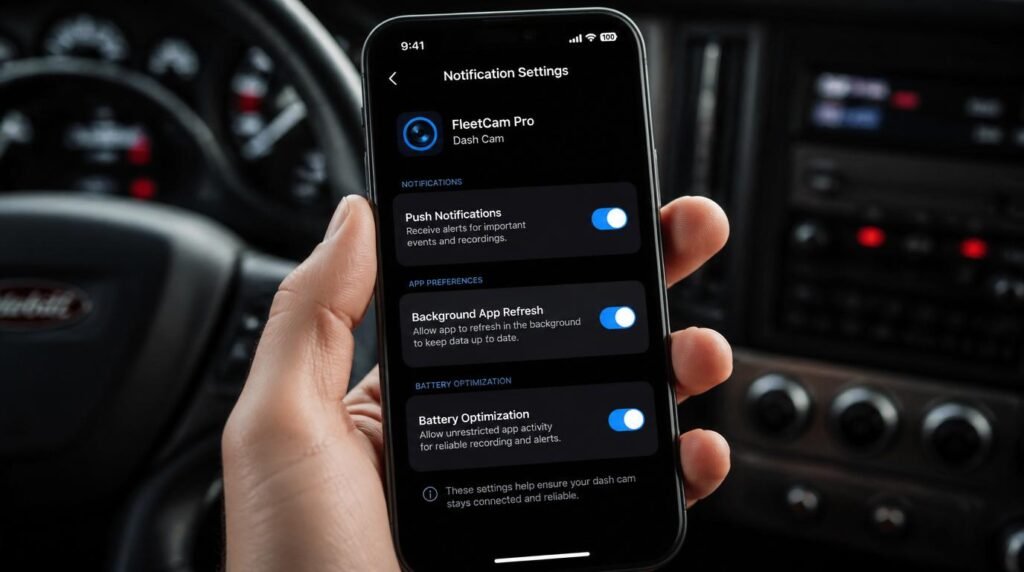 truck dash cam cloud connectivity