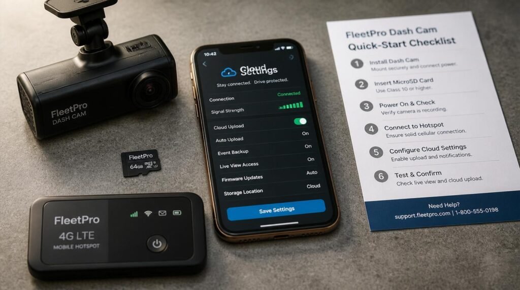 truck dash cam cloud connectivity