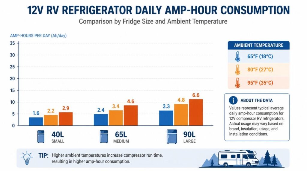 12V RV Refrigerator Power Usage and Solar Sizing: Stop Guessing, Start Calculating 1 12V RV refrigerator power usage and solar sizing