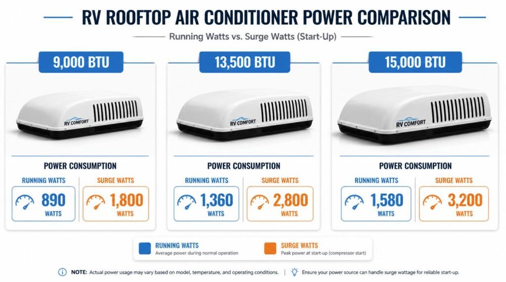 Can a solar generator run an RV air conditioner