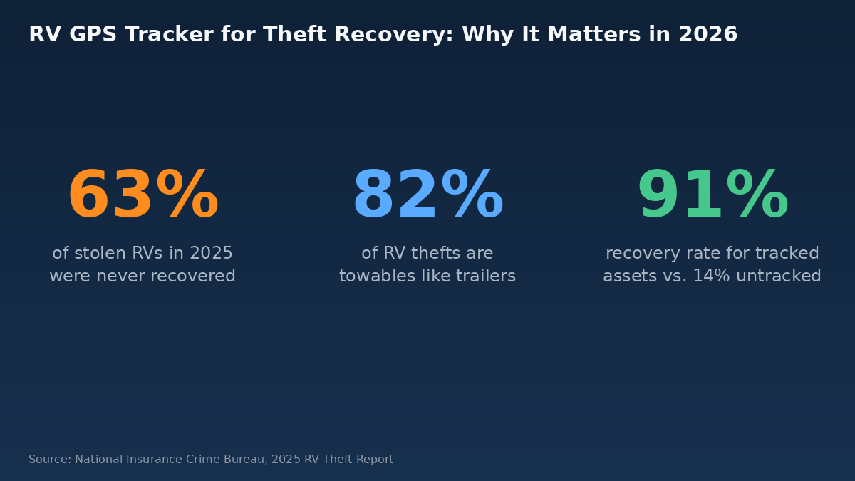 RV GPS tracker for theft recovery